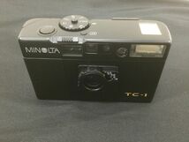 TK006-80【極美品 起動確認済み】MINOLTA ミノルタ TC-1 G-ROKKOR 28mm f3.5 70th Anniversary コンパクトカメラ/説明書 箱付きt_画像3