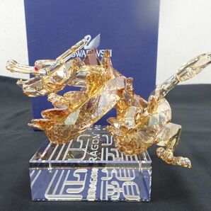 TK065-80 ①Swarovski Chinese Zodiac スワロフスキー 十二支ドラゴン（龍) 1083710 Lサイズ Dragon, large 台座・ギャランティカードの画像3