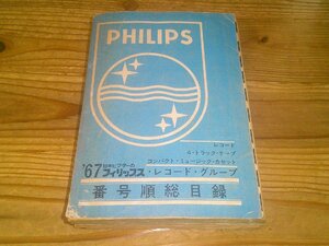 日本ビクターのフィリップス・レコード・グループ番号順総目録 ’67 昭和42年