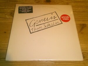 ★未開封！LP：GENESIS THREE SIDES LIVE ジェネシス：US盤：2枚組