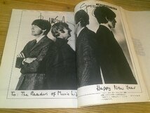 MUSIC LIFE ミュージック・ライフ；1966年1月号；表紙ビーチ・ボーイズ＆ビートルズ：世界のスターから届いた年賀状_画像5