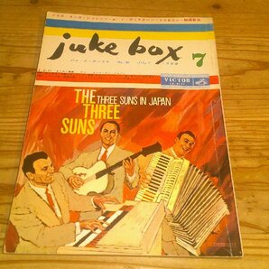 juke box ジューク・ボックス；1959年7月号；ビッグバンド・イン・ジャパン～日本のビッグ・バンド:東京のジャズ～アメリカ人ジャズ見聞録の画像1