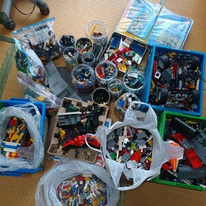 レゴ LEGO 大量 ジャンク 2000年代後半頃 組み立て説明書付属 パーツ ミニフィグ ブロック レゴブロック シティ テクニック スターウォーズ