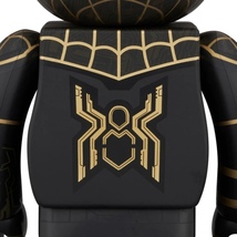 新品 未開封 BE@RBRICK SPIDER-MAN BLACK & GOLD SUIT 400% & 100% ベアブリック スパイダーマン メディコムトイ_画像2