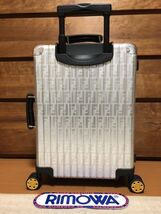 ☆激レア☆入手困難☆美品☆ フェンディ FENDI リモワ RIMOWA スーツケース キャリーバッグ 限定 コラボ FFロゴ シルバー _画像3