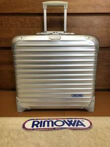 ☆美品☆RIMOWA リモワ　トパーズ　ビジネストロリー　2輪 (青ロゴ)