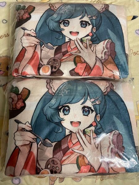初音ミク 雪ミク2024 ブランケット 北海道限定 2個セット