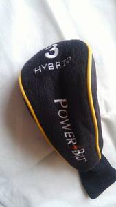 ★★POWER BILT パワービルト ヘッドカバー HYBRID 3　(黒)F19