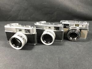 2/3a45 カメラ まとめて 3点 minolta HI-MATIC7 uniomat ミノルタ ハイマチック7 ユニオマット フィルムカメラ 動作未確認 