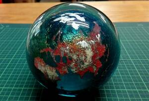 madeinUSA Land bar g Studio 1996 glass made paperweight 062513