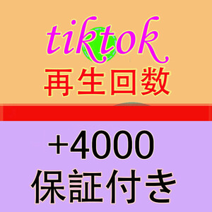【おまけ Tiktok 再生回数 4000 ティックトック 動画 再生数 】YouTube Tiktok 自動増加ツール インスタ フォロワー チャンネル登録者数