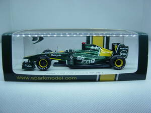 送料350円～ spark 1/43 Lotus T128 Chinese GP 2011 #20 H.Kovalaine ロータス コバライネン 中国GP