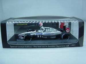 送料350円～ spark 鈴鹿サーキット別注 1/43 TYRRELL 020 Japanese GP 1991 #3 S.Nakajima ティレル 中島悟 日本GP HONDA BRAUN