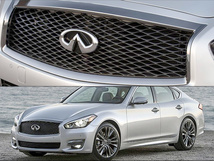 フーガY51後期【INFINITI】インフィニティQ70純正ベースUSフロントグリルエンブレム用/USDM北米仕様FUGA楕円シンボルマーク台座ニッサンUSA_画像3