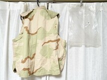 新品 90年代 ビンテージ COVER PASGT VEST ベストカバー デザートカモ 迷彩 ミリタリー ノンリップ 戦闘服 米軍実物 S/M レトロ 当時物_画像2