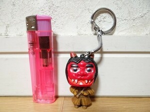 希少 80年代 ビンテージ なまはげ 鬼 2面顔 おみやげ キーホルダー レトロ 当時物