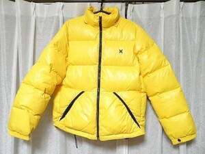 中古 Hurley ハーレー ダウンジャケット ダウン70％ Lサイズ 黄色