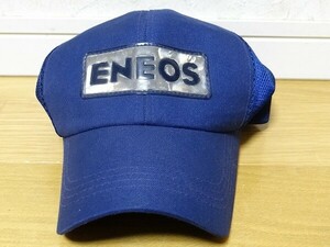 希少 ENEOS エネオス 石油 ガソリンスタンド キャップ 帽子 旧車 フリーサイズ