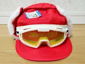 新品 80年代 ビンテージ 韓国製 SNOWBOARDER スノーボーダー スキー スノーボード キャップ 帽子 52cm レトロ 昭和 当時物