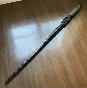 棒十手　十手　鉄製　装飾　時代物　刀剣武具　カブト破り　古道具　かなり重い