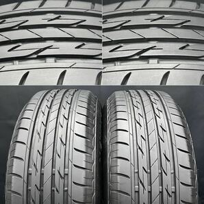 22年製8～9分山★ブリヂストン NEXTRY 195/65R15＆美品トヨタ用アルミ 4本 240221-S4 プリウス カローラツーリング/5H 100*検:純正ホイールの画像2