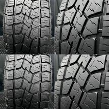 22年製美品★265/70R17 ホワイトレター MONSTA ATタイヤ&社外アルミ 4本 240229-S1 プラド ハイラックス FJ等/検デイトナホイール*6H 139.7_画像6