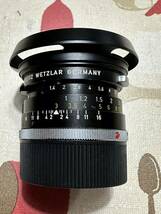 実用美品　ライカ Leica Summilux-M 35mm F1.4 ブラック 純正フードおまけ　第2世代　2nd_画像4
