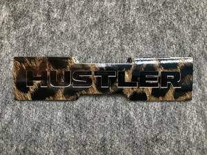 ◆ハスラー◆リアエンブレム ステッカー◆ヒョウ柄◆MR31S/MR41S/MR52S/MR92S◆新型ハスラー◆HUSTLER◆エンブレム◆シール◆◆