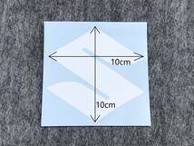 Sマークエンブレムステッカー10cm◆ホワイト◆スズキ◆10センチ◆ジムニー・ハスラー・スペーシア・エブリィ・アルト・スイフト・ソリオ_画像3
