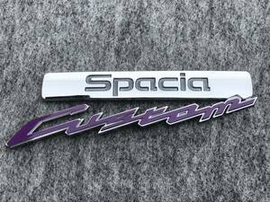 * Spacia custom * Logo emblem sticker * purple *MK32S|MK42S|MK53S* rear emblem * seal *Custom**