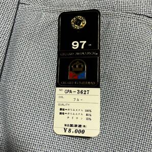 美津濃 GPA-3627 ウエスト97cm スラックス   水色 パンツ ヴィンテージ 日本正規品 当時物 MIZUNO ミズノの画像2