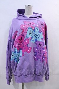 MILKBOY / LAND GUMMIES HOODIE パープル I-24-01-26-045-MB-TO-HD-ZI