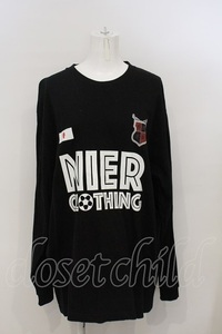 NieR Clothing / エンブレムロゴカットソー XL ブラック O-24-02-07-077-PU-TO-IG-OS