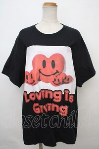 MILKBOY / LOVE GIVING T-shirt L black Y-24-02-04-113-MB-TO-SZ-ZY