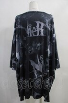 NieR Clothing / プリント半袖CUTSEW 黒 H-24-02-08-014-PU-TO-KB-ZT209_画像3