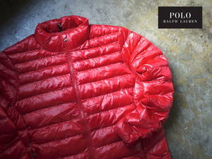 1点のみ 超軽量 正規新品 S/ Polo Ralph Lauren ラルフローレン パッカブル ダウン ジャケット PACKABLE JKT RED