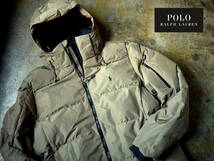 US購入 新品 4.7万 XL/ポロ ラルフローレン ポニー刺繍 止水ジップ付 ダウン ジャケット POLO RALPH LAUREN WATER REPERANT DOWN DARKTAUPE_画像1