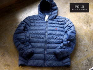 超軽量 上質ダウン 正規新品 XXL Polo Ralph Lauren ラルフローレン パッカブル ダウン ジャケット PACKABLE DOWN JKT BLUE