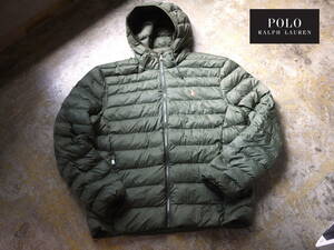 希少大きいサイズ！超軽量 正規新品 XXL Polo Ralph Lauren ラルフローレン パッカブル ダウン ジャケット PACKABLE JKT OLIVEGREEN