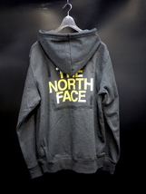 海外限定 L/THE NORTH FACE ノースフェイス グラフィック ロゴ 上質 裏起毛 スウェット パーカー ダークグレー / NOV GRAPHIC_画像4