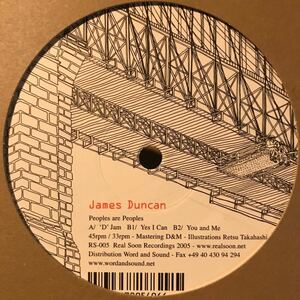 [ James Duncan - Peoples Are Peoples - Real Soon RS-005 ]