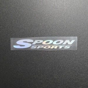 新品・未使用☆SPOON SPORTS スプーンスポーツ カッティングステッカー 1枚 オーロラ 縦22mm×横150mm |デカール|切り文字|切文字|送料無料