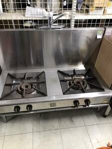 2. size trunk portable cooking stove ( stock ) comet Kato XY-1260L soup range low range LP gas secondhand goods AR-4029