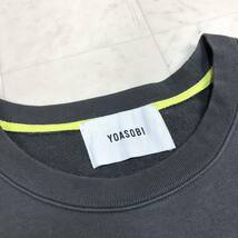 【人気】YOASOBI スウェットシャツ トレーナー 男女兼用 Lサイズ クルーネック 古着 N-120_画像4