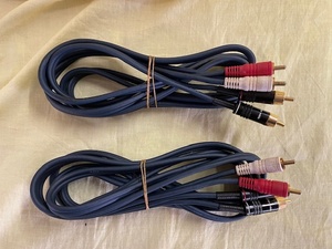 アルパイン RCA接続ケーブル 4451改造品　2.4m　2本セット（中古品）