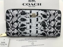 コーチ COACH 長財布 財布 シグネチャー アコーディオンラウンドジップウォレット新品 未使用 贈り物F53659 b183C_画像1