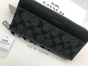 コーチ COACH 長財布 財布 シグネチャー アコーディオンラウンドジップウォレット新品 未使用 贈り物F75000 f190