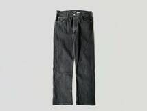 オールド 00s Armani Jeans 先染め ブラック デニム イタリア製 ストレッチ W32 アルマーニ エンポリオ USA ユーロヴィンテージ アーカイブ_画像1