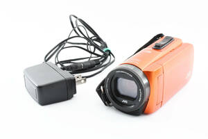 * operation OK* JVC Everio R GZ-RX670-D Sunrise orange waterproof * dustproof video camera #0225