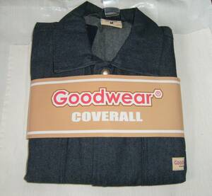 ■Goodwear カバーオール つなぎ Lサイズ 長袖 デニム コットン100%■